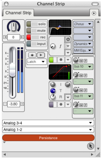 The Channel Strip window